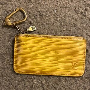 Louis Vuitton Mustard Epi Leather Pochette Cles